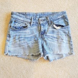 Levi's Distressed Jean Shorts